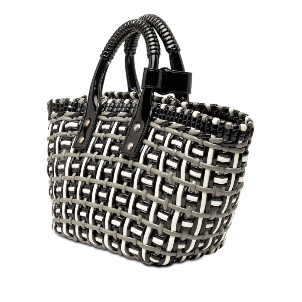 Pre-Loved Balenciaga Faux Leather Bistro Basket Bag XS - Picture 2 of 10